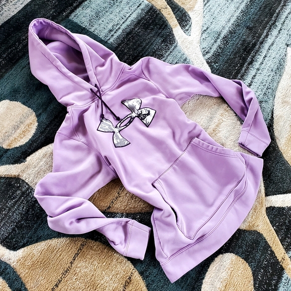 UNDER ARMOUR Lavendar Hoodie - Size S (EUC) - Picture 8 of 8